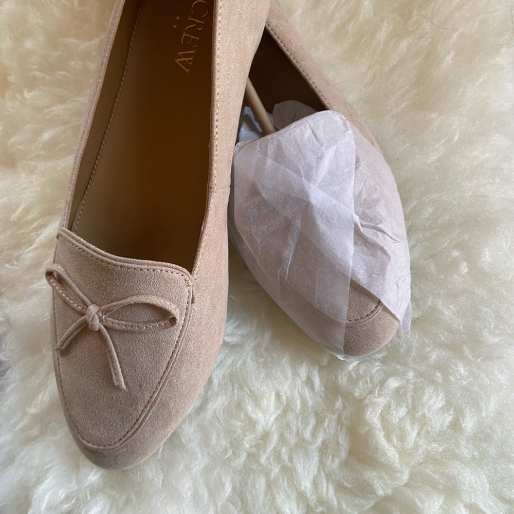 Brand new J.CREW loafers with bow